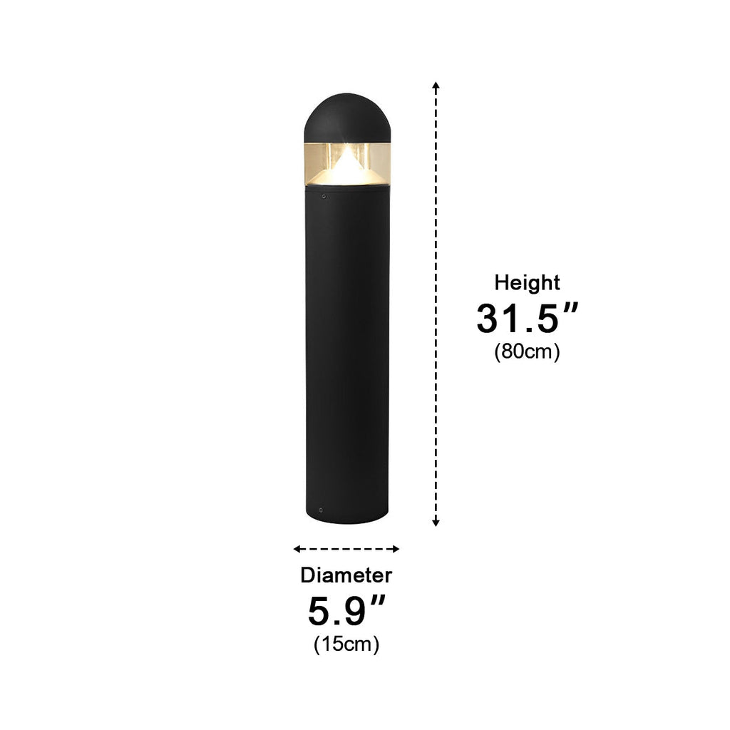 Waterproof Aluminum Metal Post Bollard Light Pillar Lantern Pathway