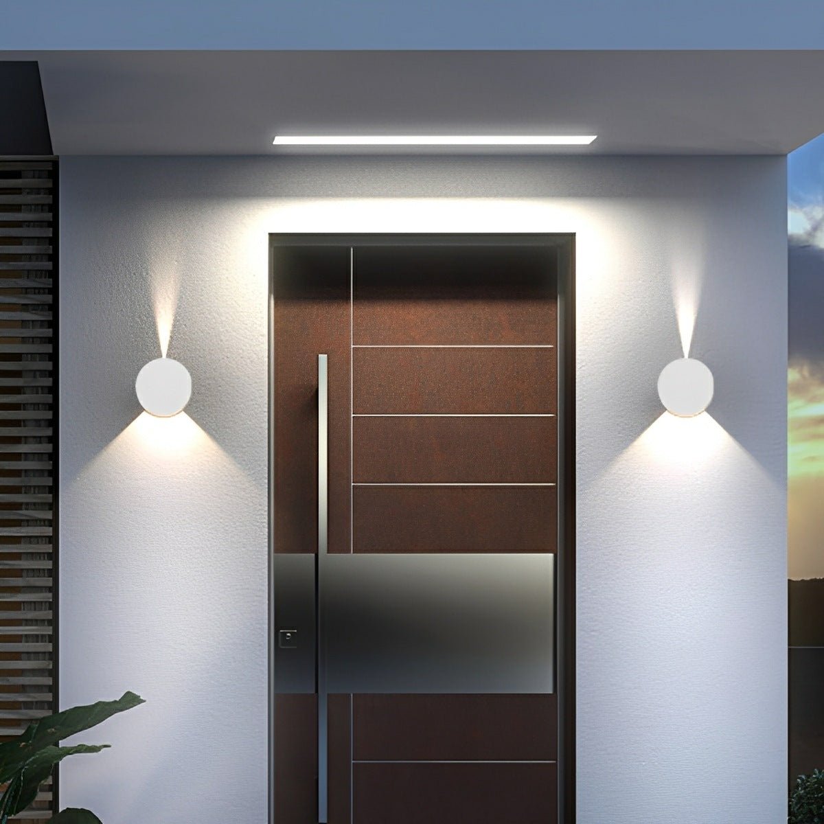 Modern Waterproof Round Up and Down Lights LED Wall Lights
