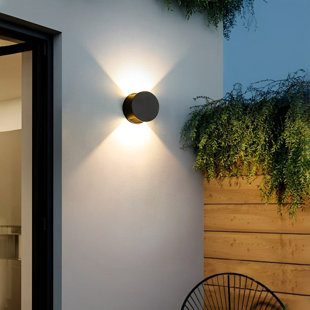 Modern Waterproof Round Up and Down Lights LED Wall Lights