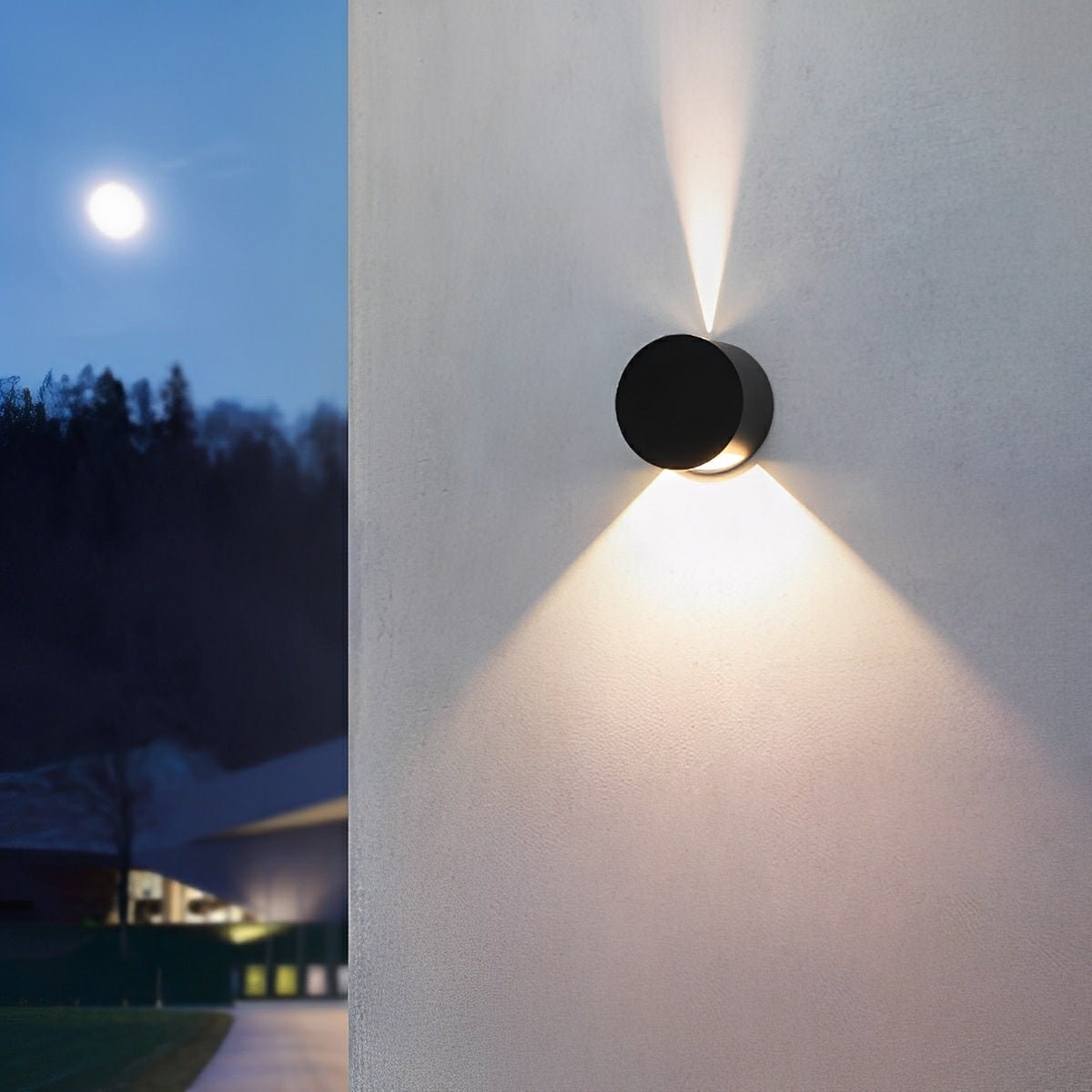 Modern Waterproof Round Up and Down Lights LED Wall Lights