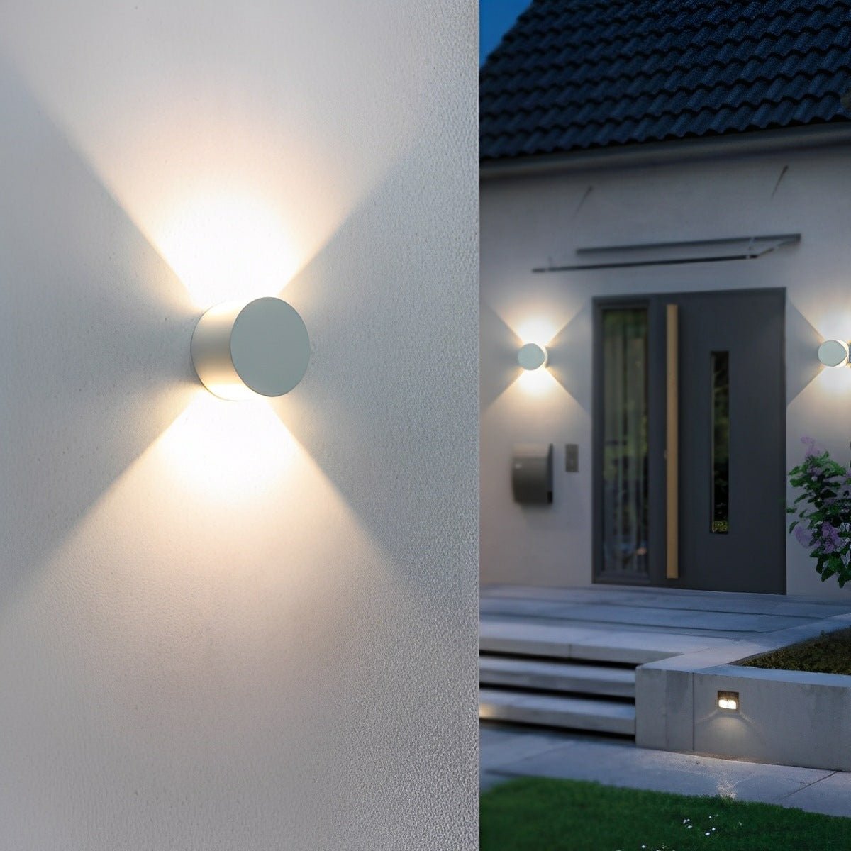 Modern Waterproof Round Up and Down Lights LED Wall Lights