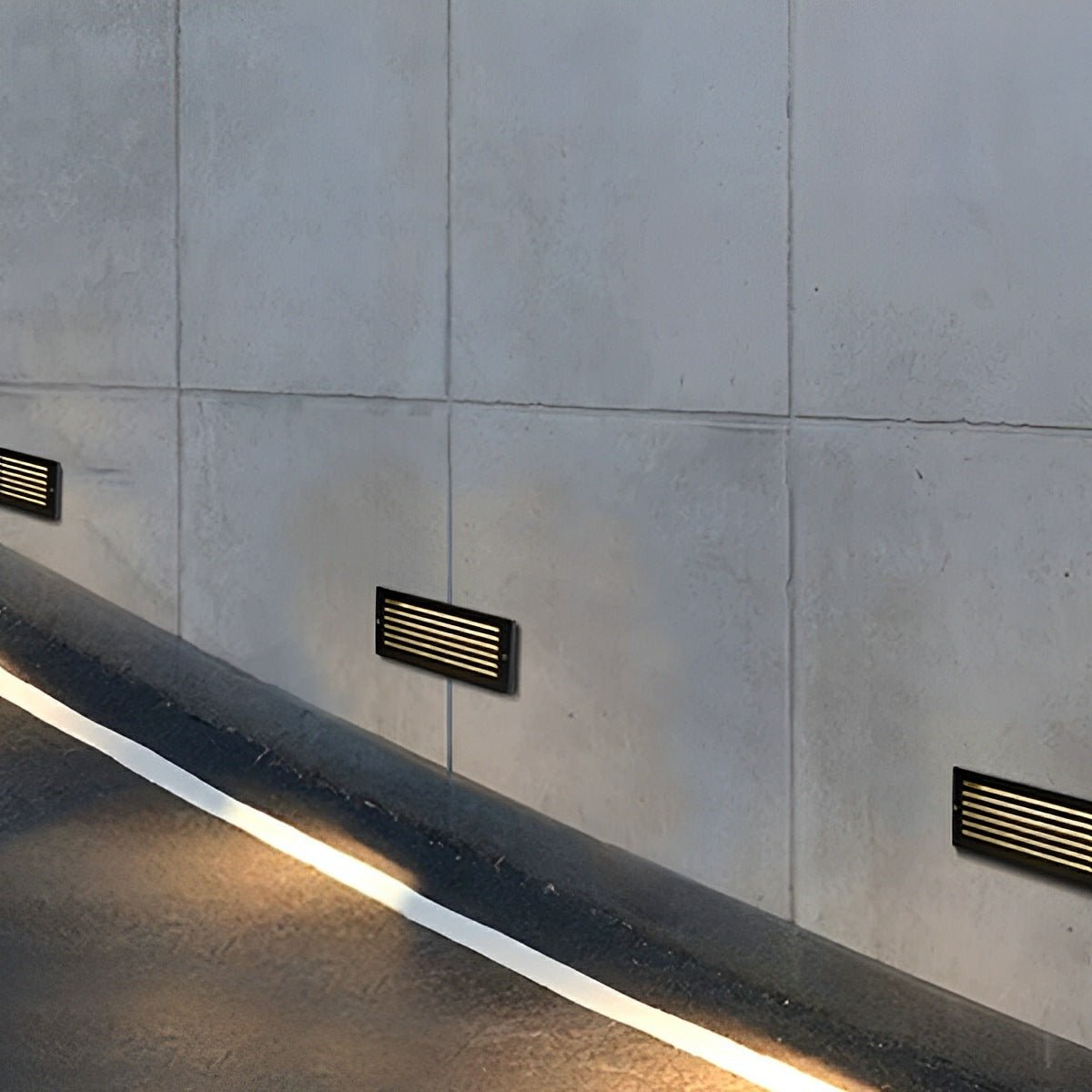 Outdoor Minimalist LED Recessed Stairway Wall Lights