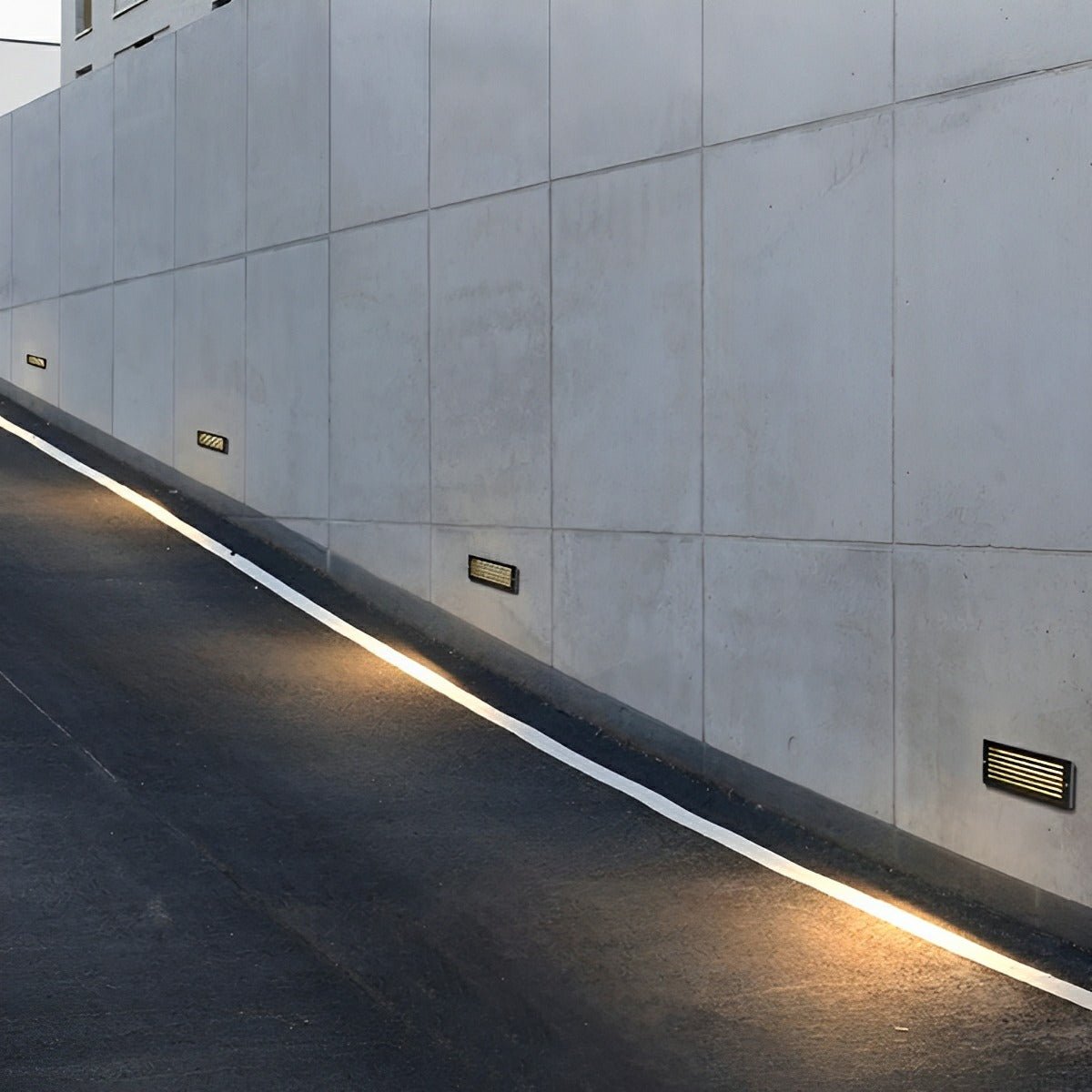 Outdoor Minimalist LED Recessed Stairway Wall Lights