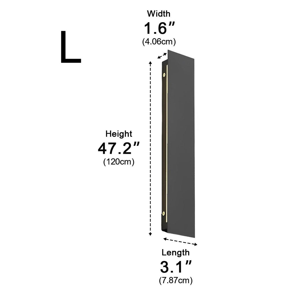 Outdoor Modern Waterproof Long Strip Bright LED Wall Light for Villa Courtyard