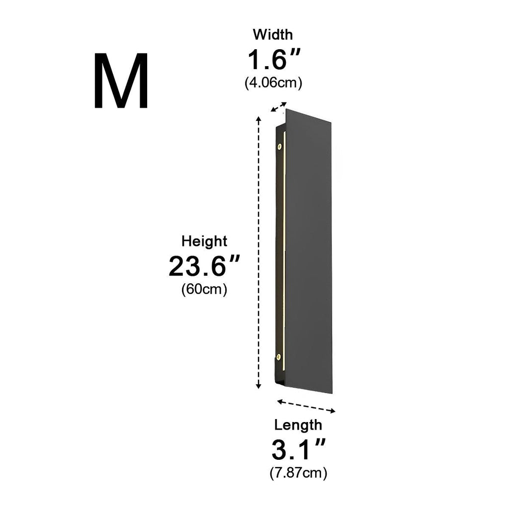 Outdoor Modern Waterproof Long Strip Bright LED Wall Light for Villa Courtyard