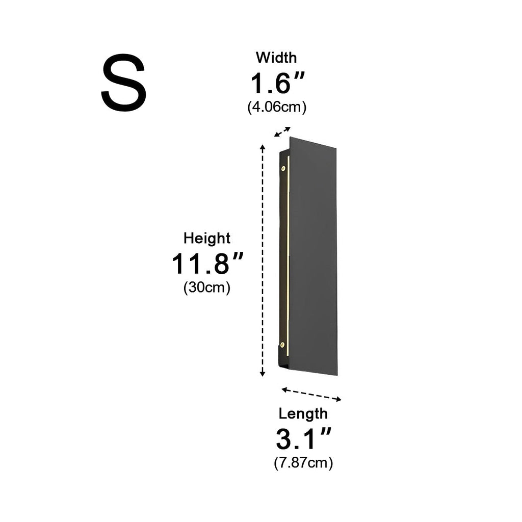 Outdoor Modern Waterproof Long Strip Bright LED Wall Light for Villa Courtyard