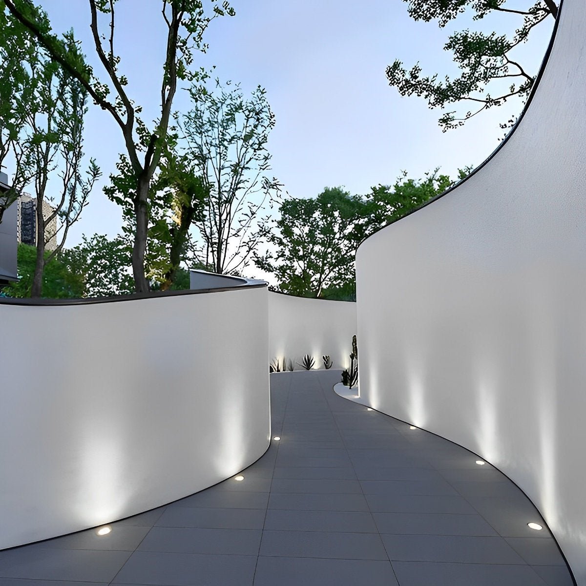 LED Recessed In-Ground Deck Stair Lights Outdoor Step Lights 16 Pcs