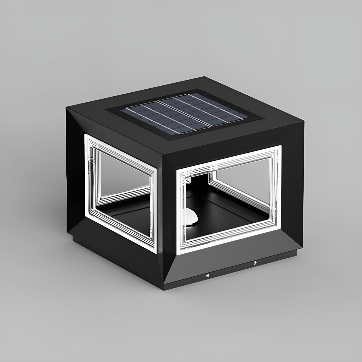 Square Modern Stainless Steel Waterproof LED Outdoor Post Lights