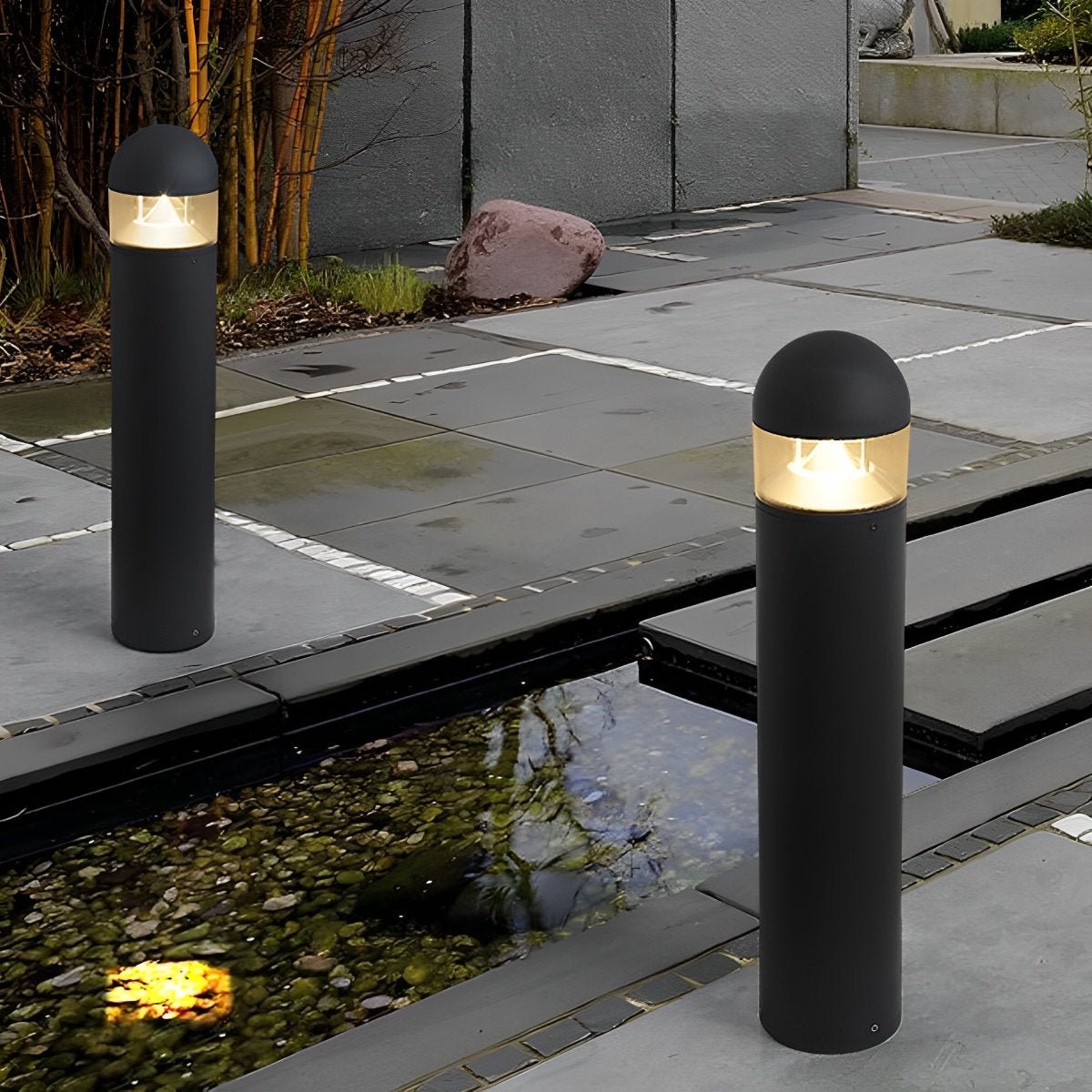 Waterproof Aluminum Metal Post Bollard Light Pillar Lantern Pathway