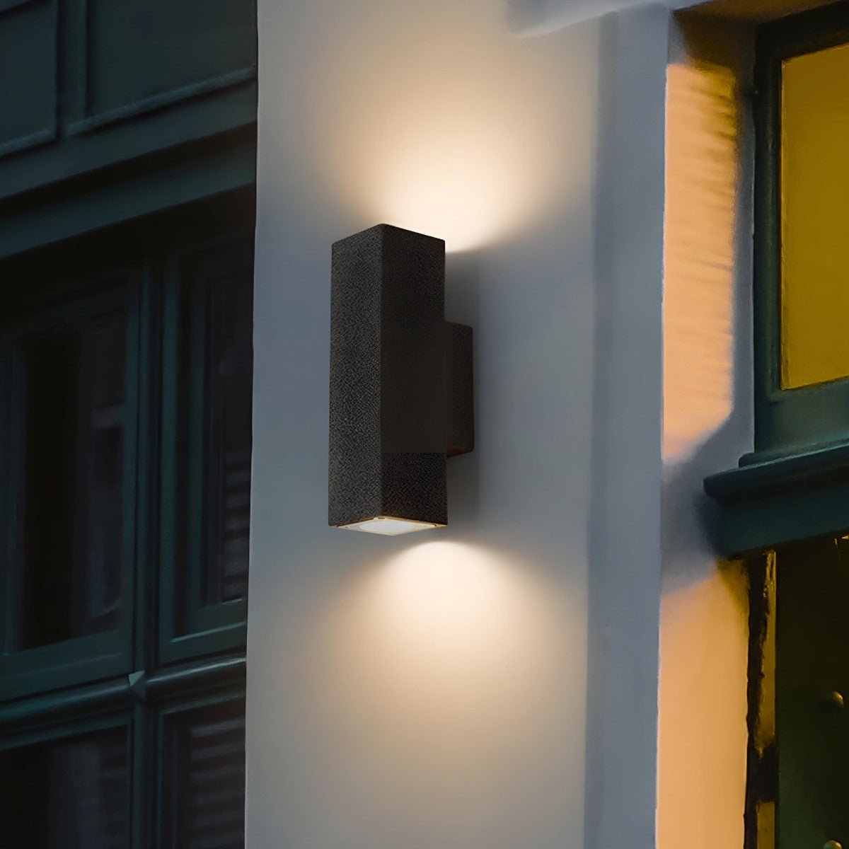 Waterproof Outdoor Concrete Rectangulart Up&Down Exterior Porch LED Wall Lights