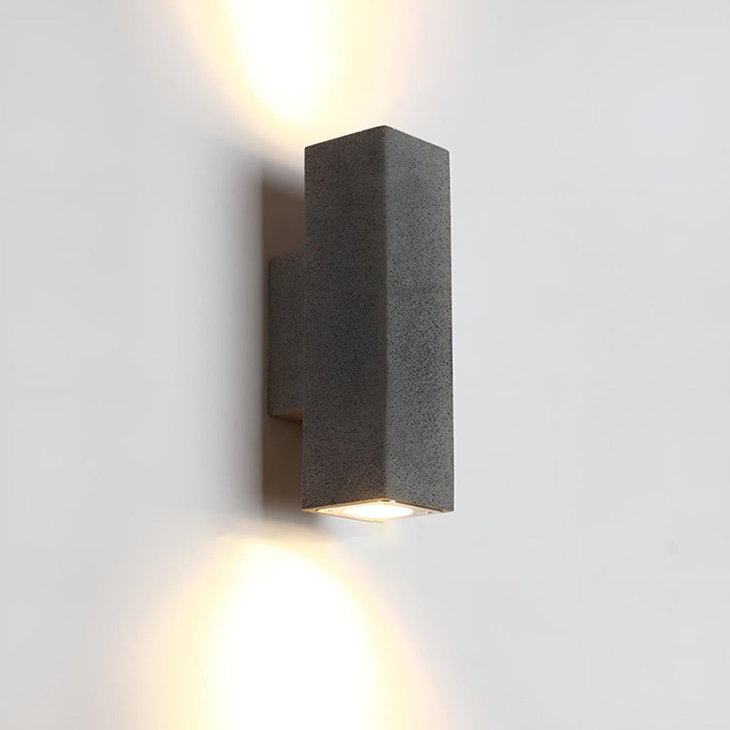 Waterproof Outdoor Concrete Rectangulart Up&Down Exterior Porch LED Wall Lights