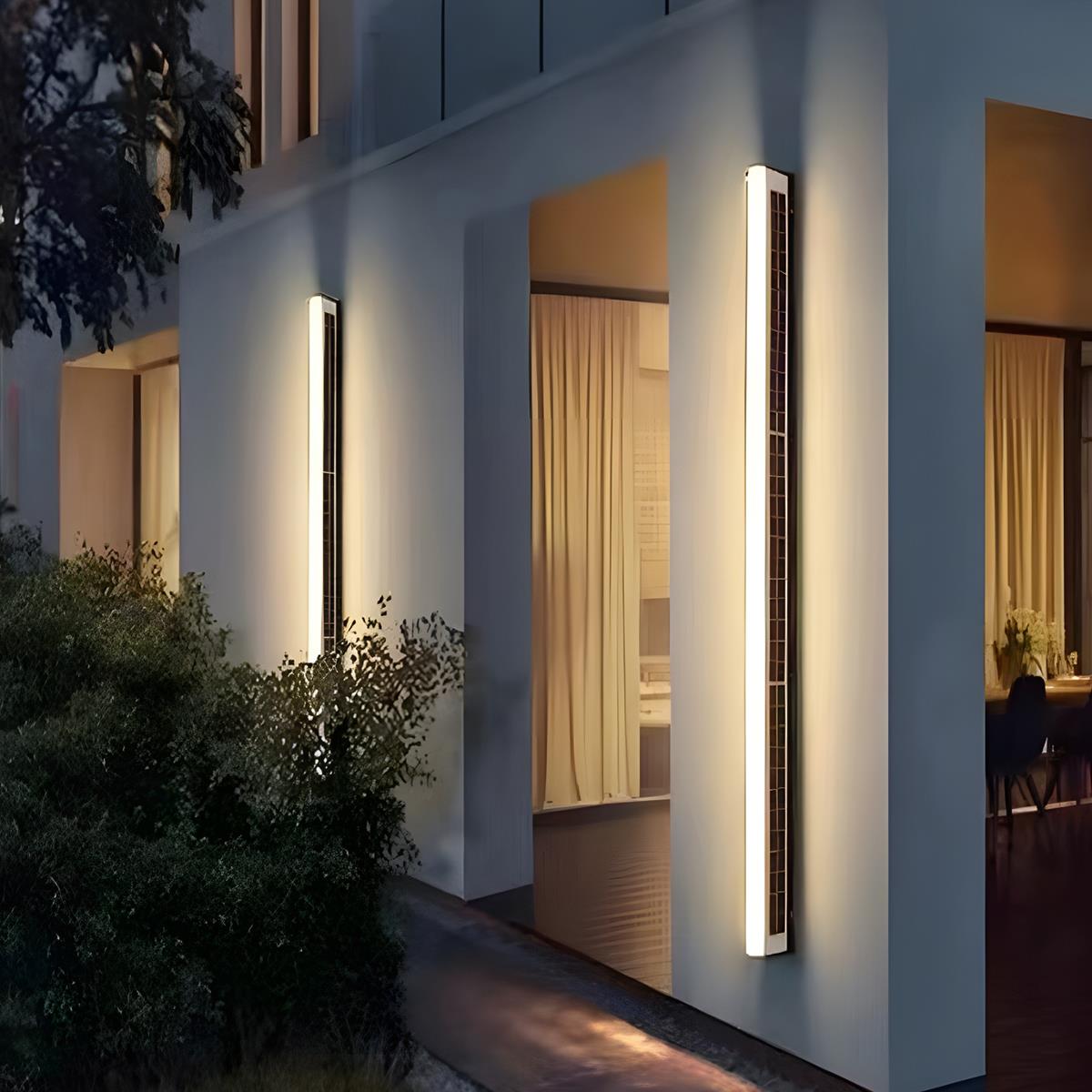 Waterproof  Solar Modern Rectangular Minimalist LED Strip Light